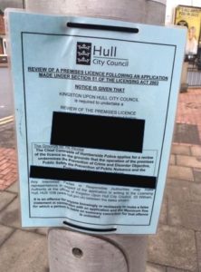 image of Hull City Council standard premises licence review